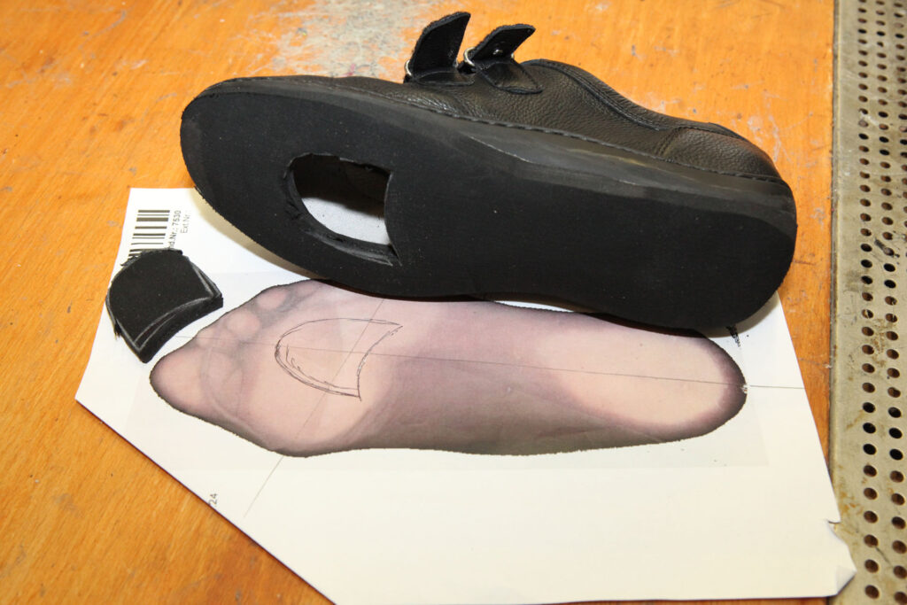 Schuhzurichtungen